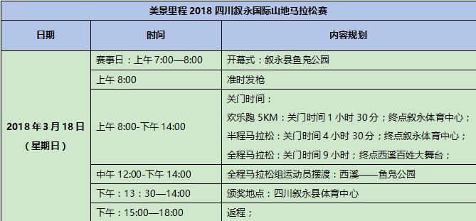 四川马拉松比赛时间表,四川今年半程马拉松在哪里举行