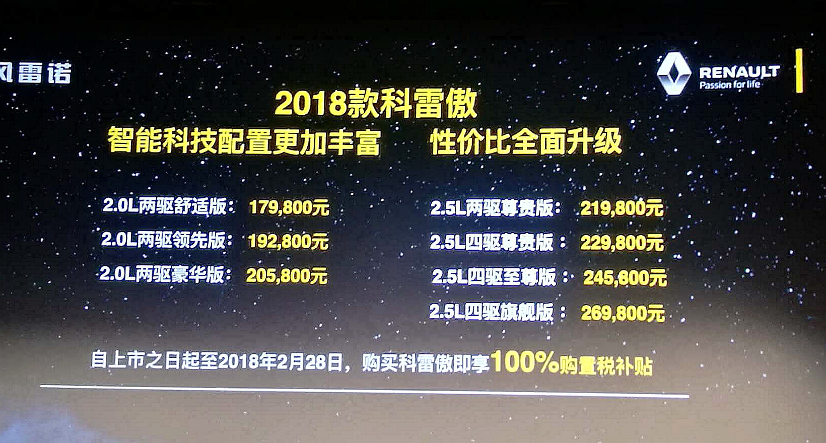 科雷傲2017款购车指南,科雷傲真实成交价格