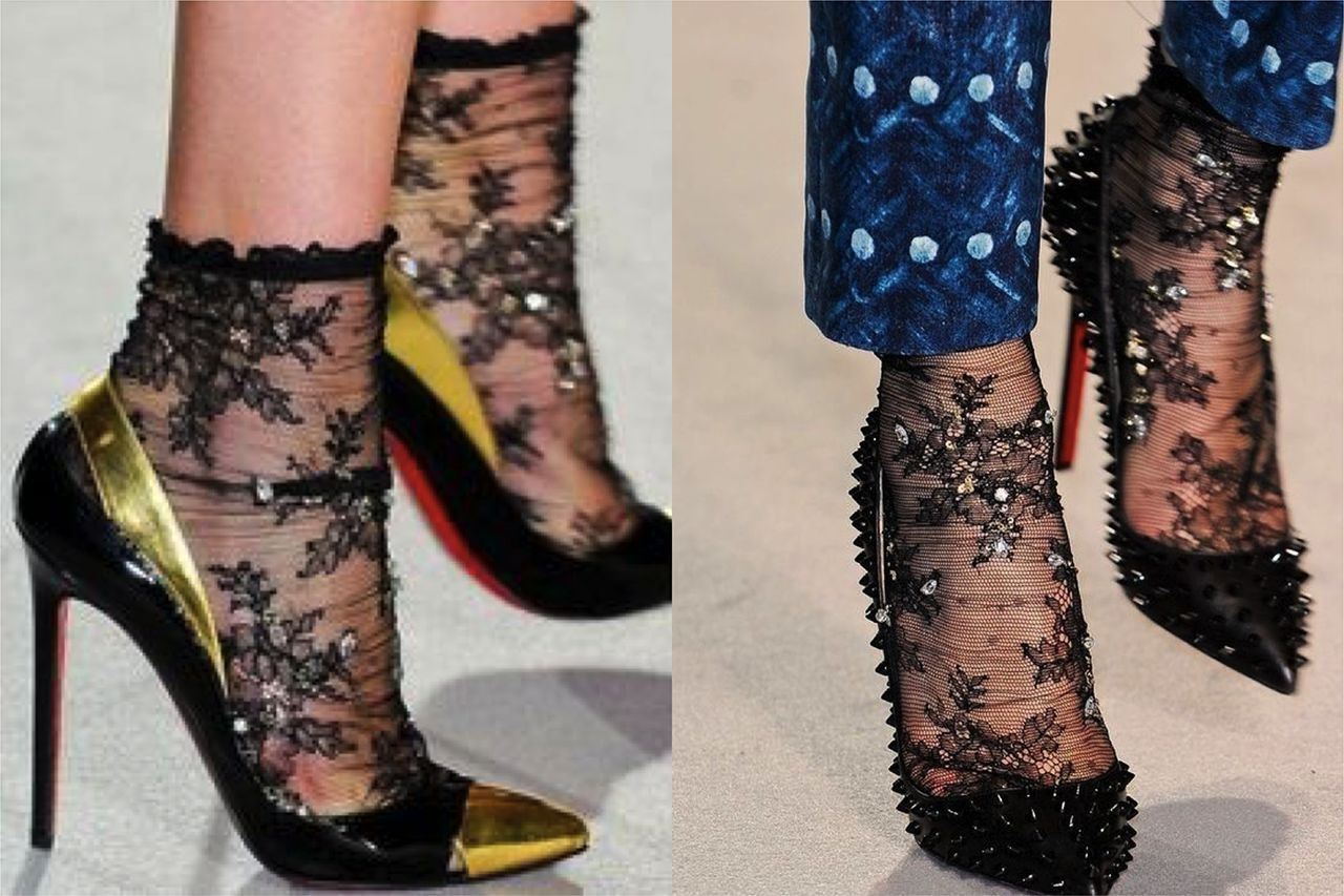 小熊袜怎么搭配好看,袜子小腿袜如何搭配好看