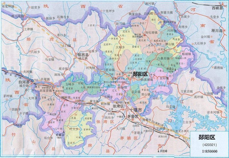 十堰郧阳汉江源头在陕西什么地方,郧阳的历史就是十堰的发展史