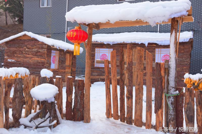 逛大集买年货过大年,雪乡的年货大街红红火火