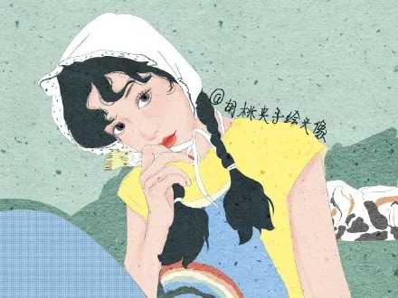 q版婚礼logo头像设计,插画头像手绘婚礼