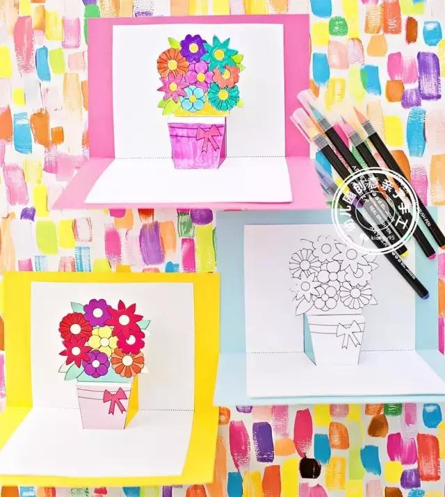 幼儿园新年贺卡手工小班,幼儿园春节小班手工贺卡制作