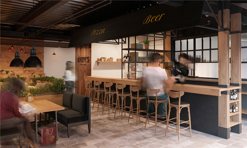 牛排披萨店的设计,比萨品牌设计