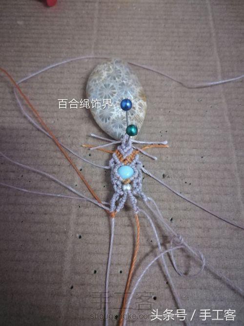 编绳项链背云的编法,宝宝平安扣编绳项链编法