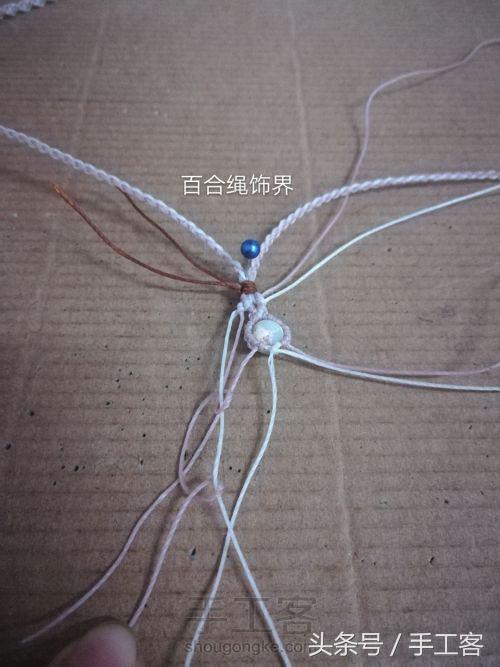 编绳项链背云的编法,宝宝平安扣编绳项链编法