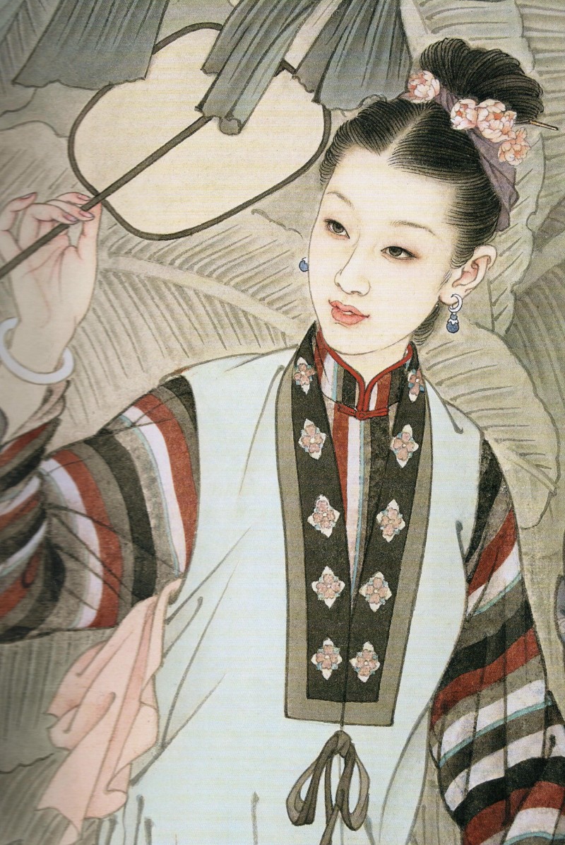 国画名家杨淑涛工笔仕女画欣赏,赵国经工笔仕女画作品欣赏