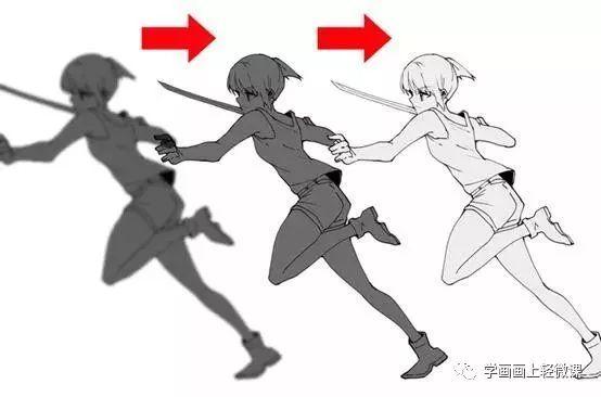 动漫人物的动作怎么画,画人物动作姿势