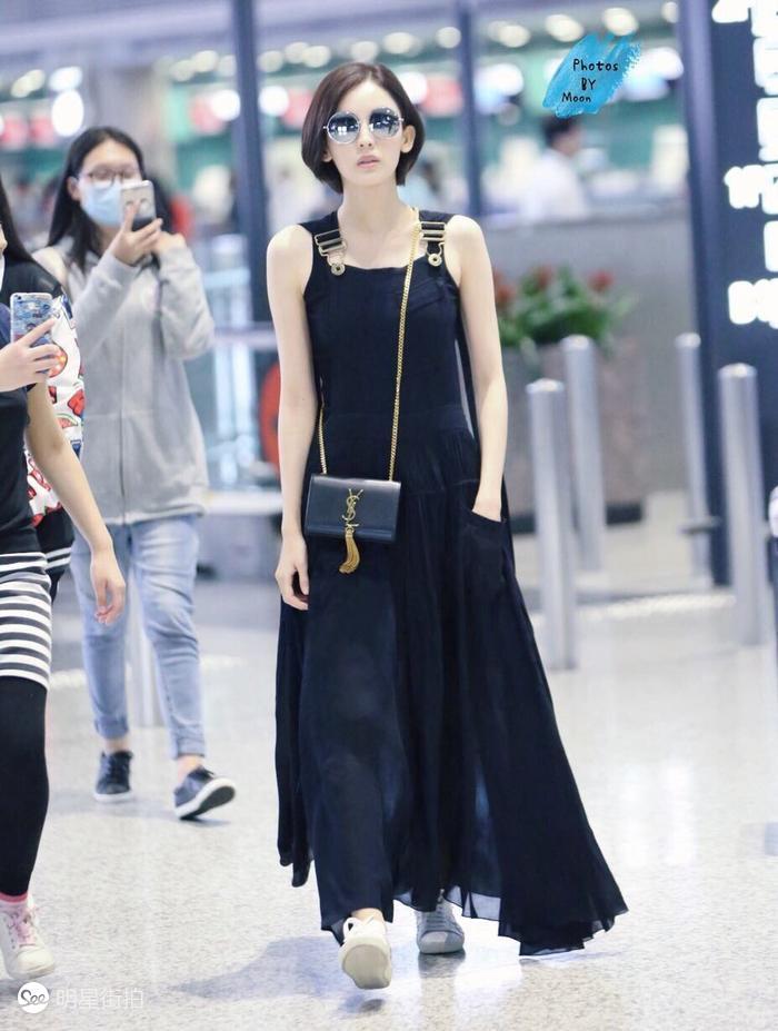 郑秀晶同款牛仔衬衫,郑秀晶蓝色衣服牛仔裤