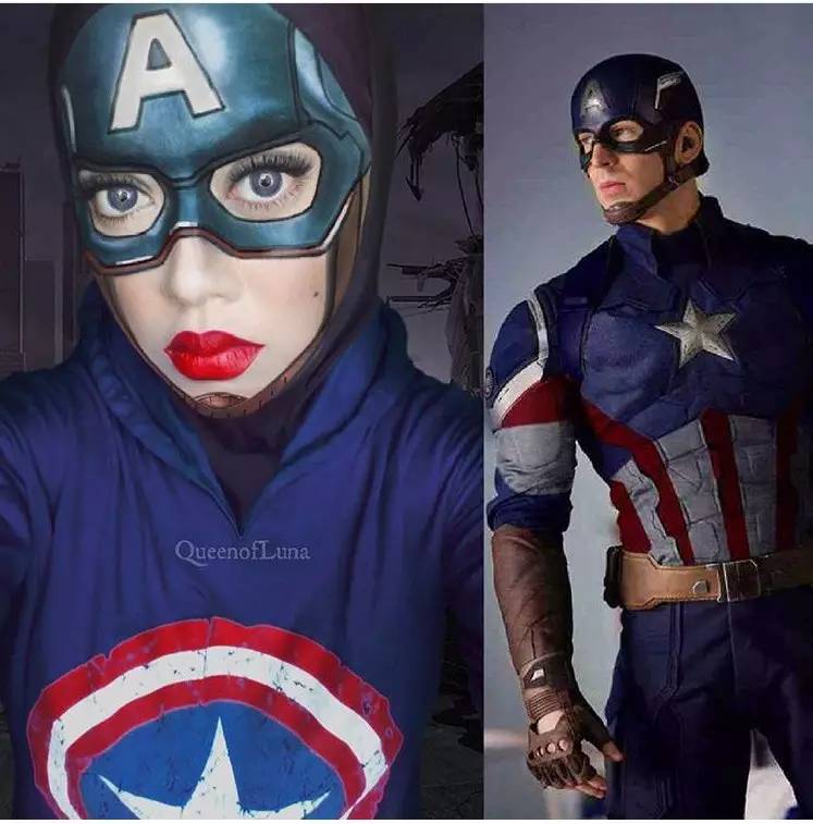 姑娘你把自己化成这样可以直接去迪斯尼上班了