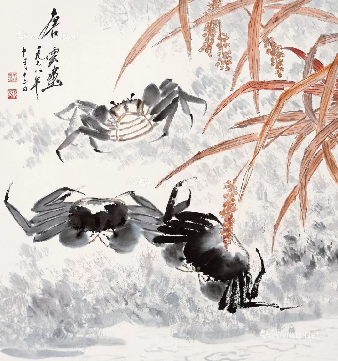 唐云早期花鸟作品欣赏,唐云先生花鸟条幅全集