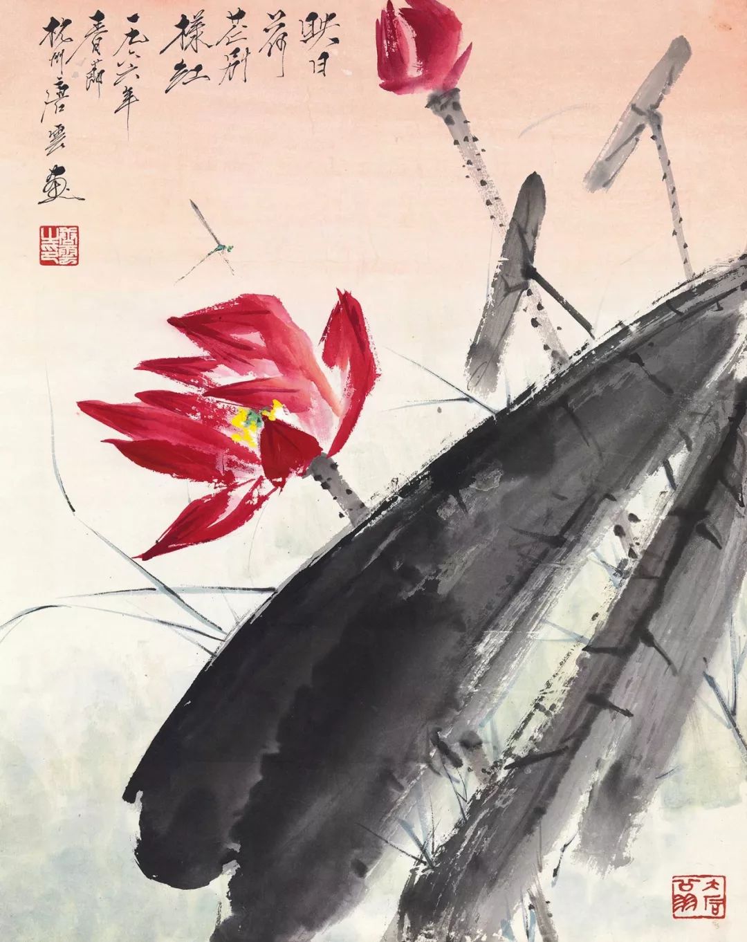 唐云早期花鸟作品欣赏,唐云先生花鸟条幅全集