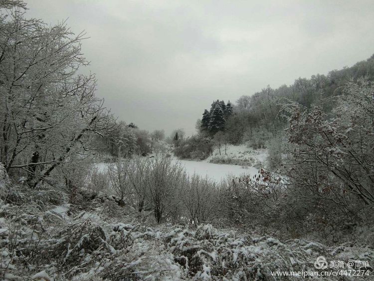 长白山雾凇天池,天池雪霁