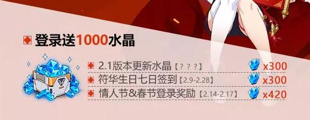 我猜对了《崩坏3》2.1版本,初始S浮华自带李耳红,海量福利来袭