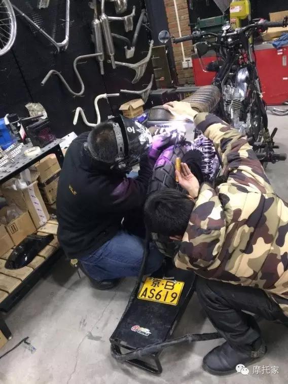 鑫源400复古摩托车改装案例,鑫源摩托复古改装