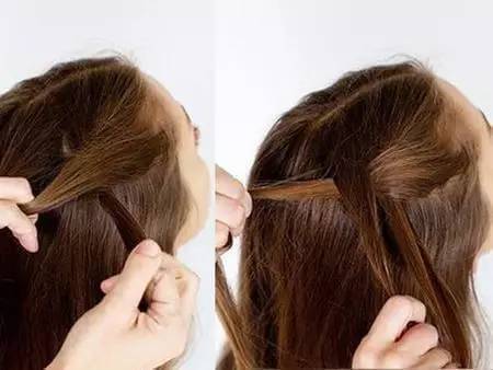 编发三股辫慢动作,编发最简单的三股