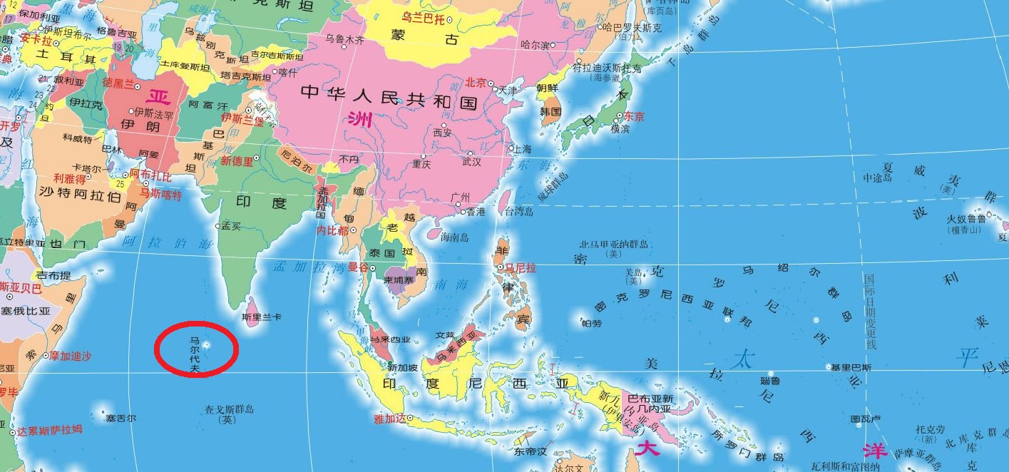 马尔代夫共和国有多大,马尔代夫共和国俯瞰