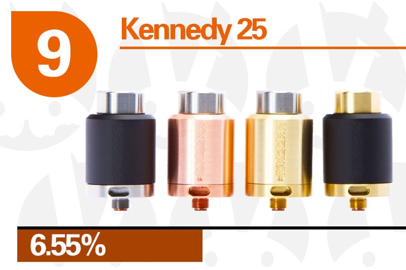 英国2017*子烟电**大奖的重头戏来了，RDA雾化器TOP10榜单出炉