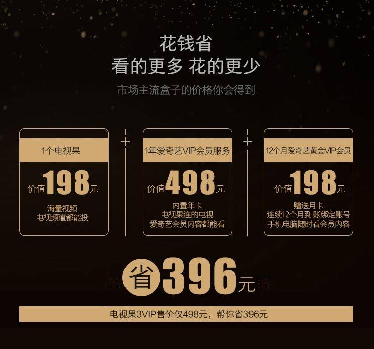 爱奇艺直接送VIP会员，很强势！电视果3VIP版评测