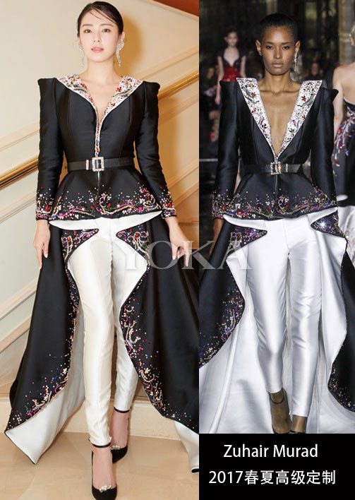 为什么韩国明星喜欢穿黑白礼服,明星优雅高贵的晚礼服