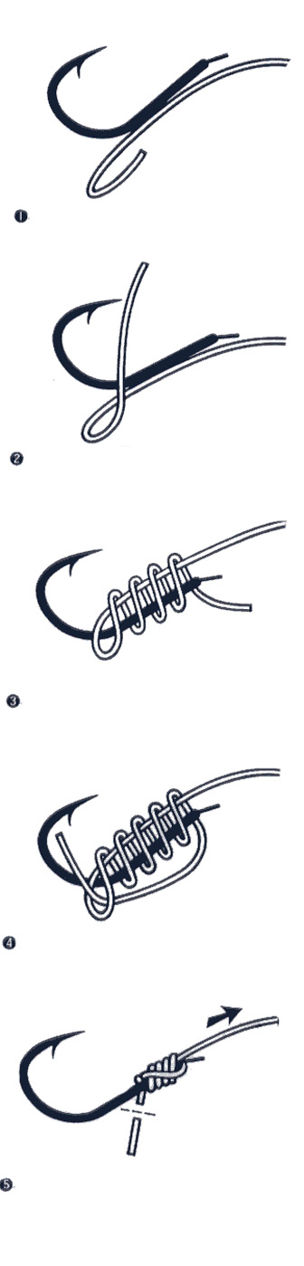 竿稍绳子加固正确绑法图解,鱼钩线和鱼竿线的绑法大全