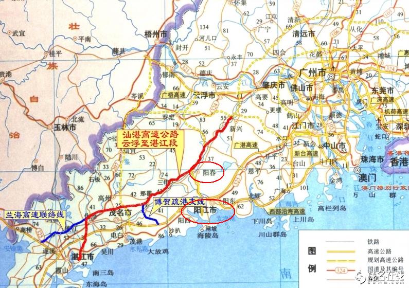汕湛高速阳春段修路,汕湛高速阳春新兴通车