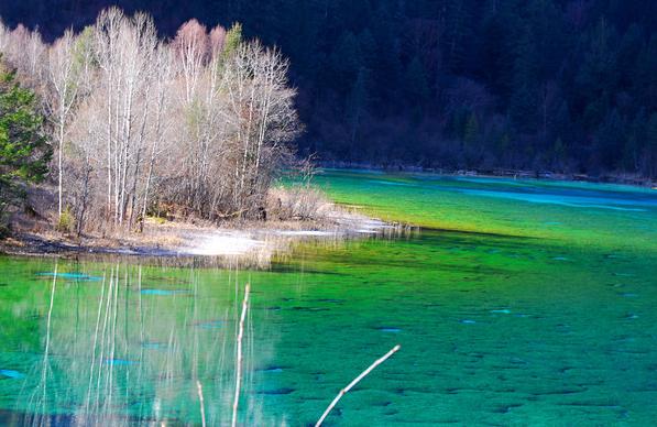 补妆后的九寨美照,补妆后的九寨沟有多美