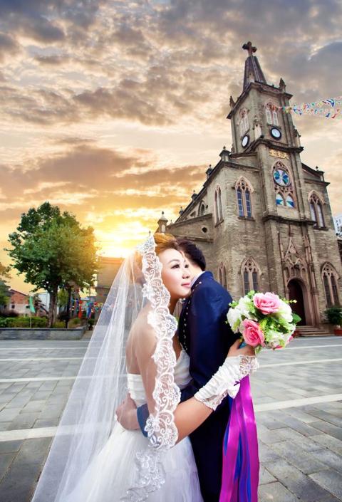 福州室内婚纱照,福州拍婚纱照景点