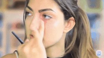 截断式眼妆提亮笔双头,截断式轻欧美眼妆不用遮瑕