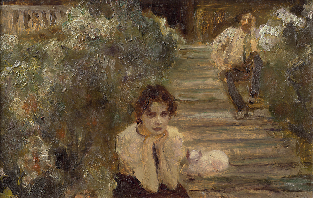 何多苓——连环画《带阁楼的房子》