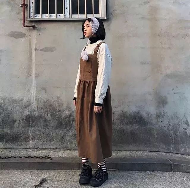 减龄背带裙冬天,200斤夏季背带裙大码胖mm显瘦遮肉