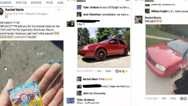 除了20万的车一包四川辣酱在美国还能换什么