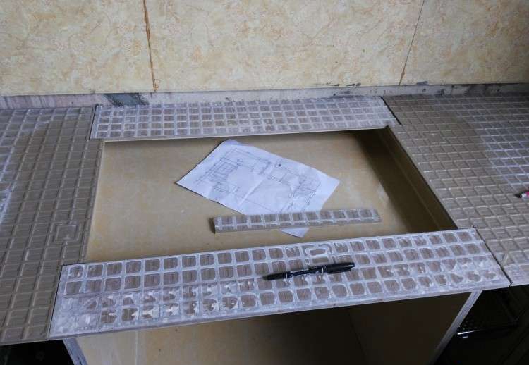 做瓷砖橱柜的全部流程,全水泥瓷砖橱柜