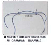五号玉线编项链绳结,玉石项链滑动绳结教程