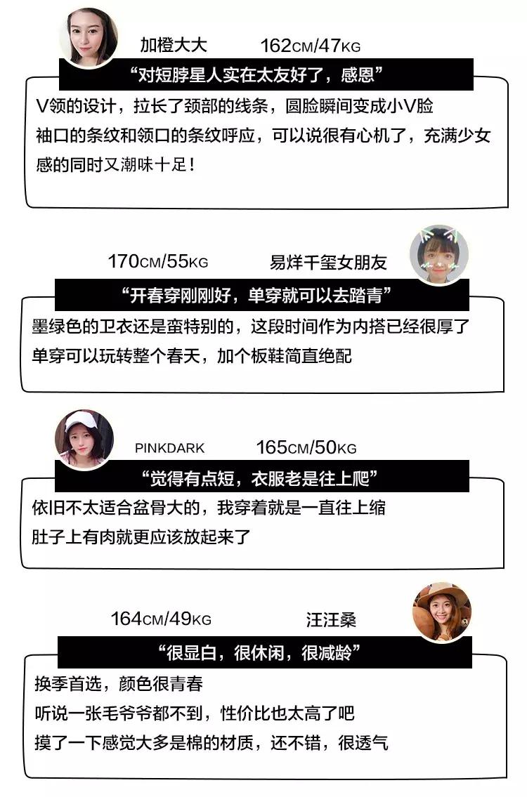 良心帖：耗时1个月的5套卫衣真人版穿搭测评来了。