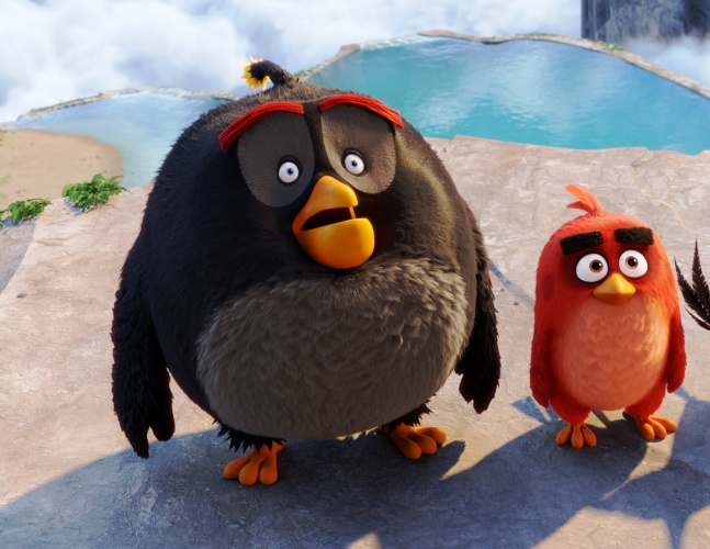 愤怒的小鸟海报手绘,愤怒的小鸟宣传海报