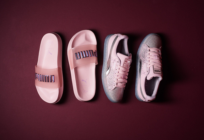 puma粉色系列,puma粉色和紫色运动套装