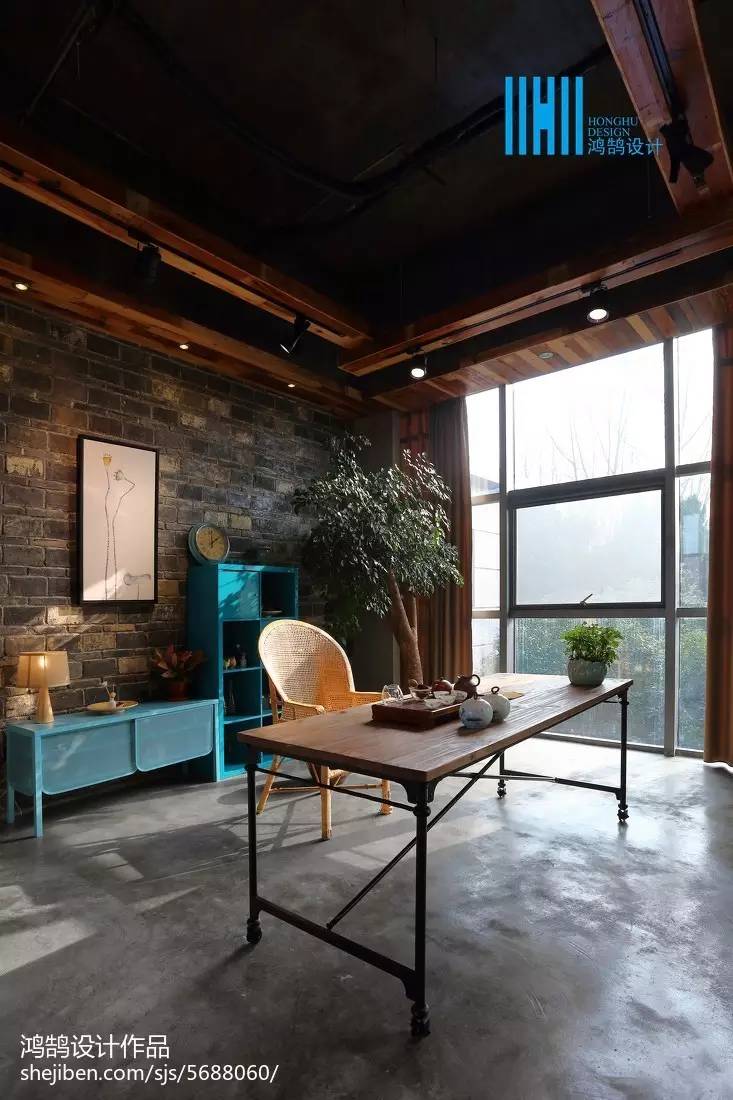 时尚仪式感茶馆设计风格,工装茶室设计的经典案例