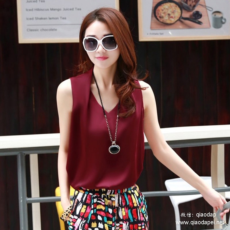 黄色雪纺衫不规则下摆夏,夏季时尚雪纺蕾丝小衫