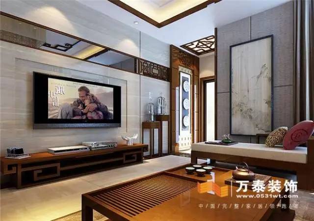 济南300平方别墅中式装修设计图,济南漫山香墅别墅装修