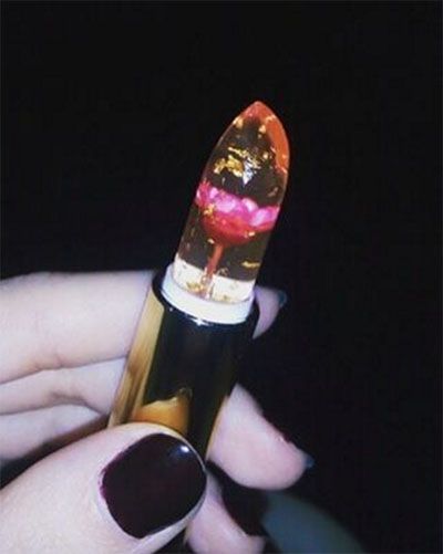 泰国草莓味变色唇膏,变色泰国唇膏