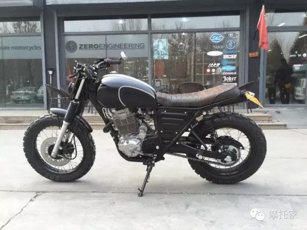 鑫源400复古摩托车改装案例,鑫源摩托复古改装