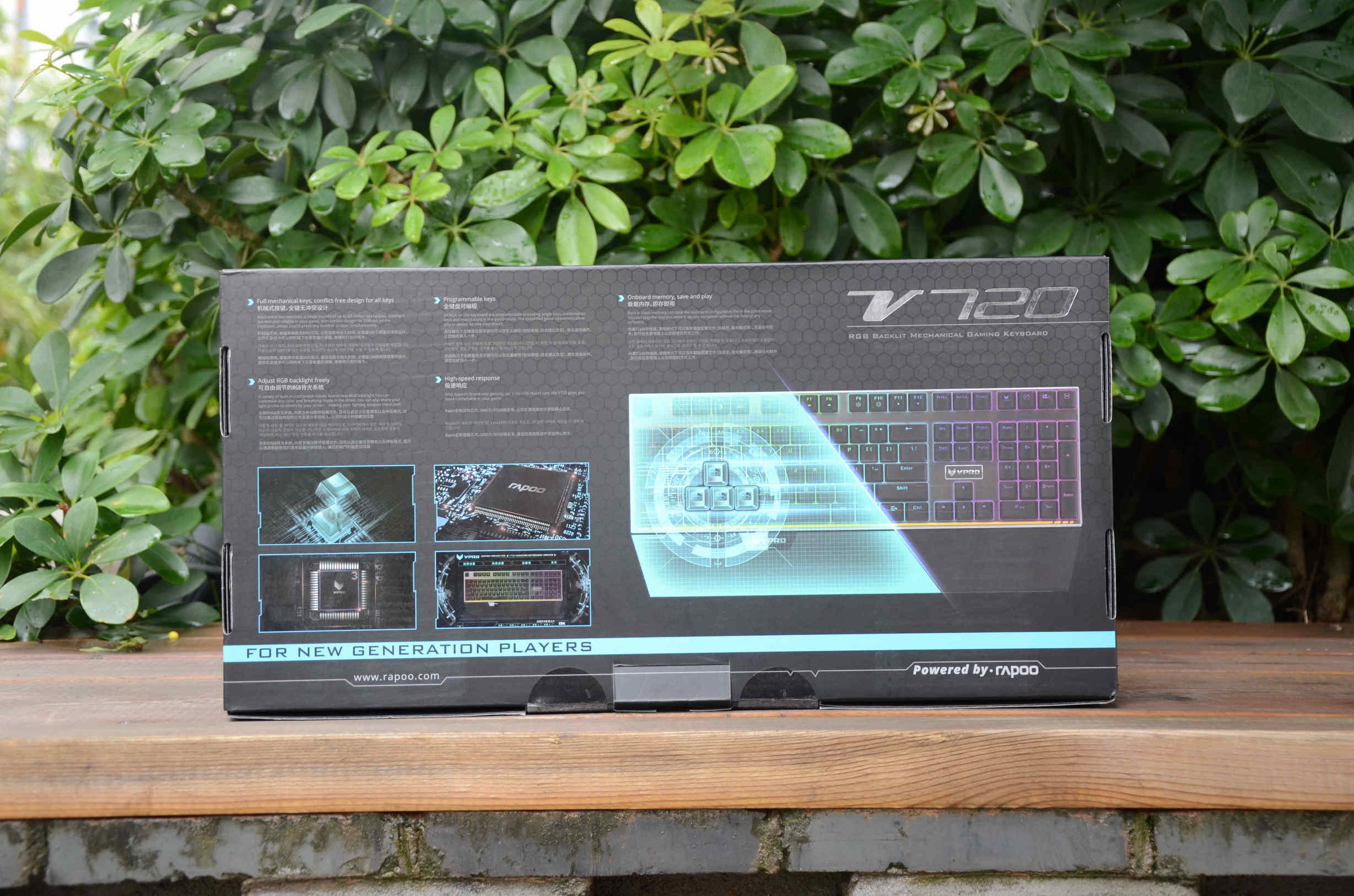 雷柏v720黑轴,雷柏v720机械键盘