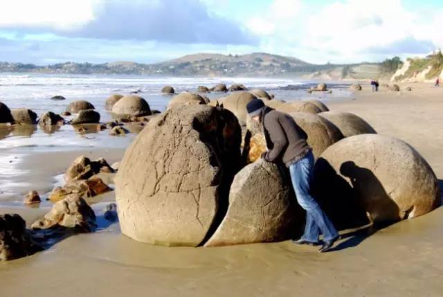 新西兰拉基圆石,摩拉基大圆石早上可以看得见吗