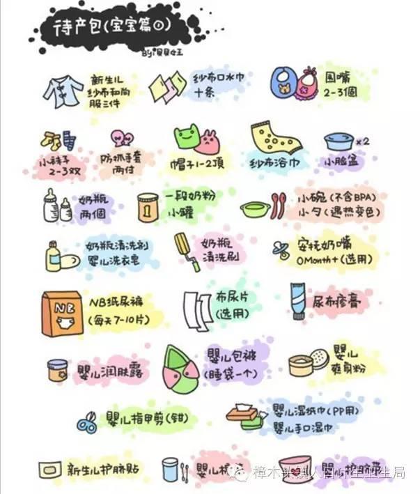 夏季出生的婴儿准备待产包,4月份出生宝宝准备待产包