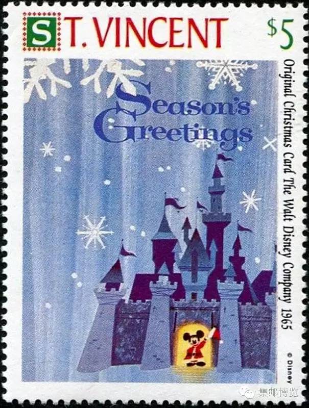 上海迪士尼邮票小全张,迪士尼十大经典邮票