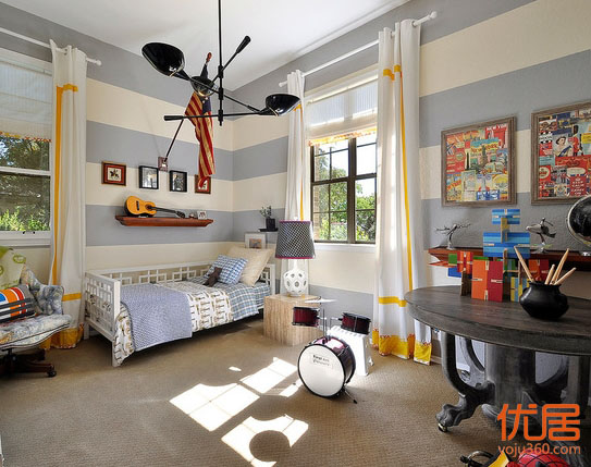 帅气的卧室设计,帅气男生卧室设计