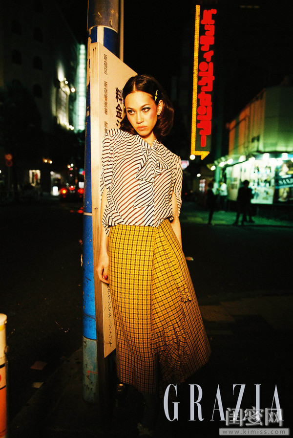 电眼狙击,水原希子复古穿搭