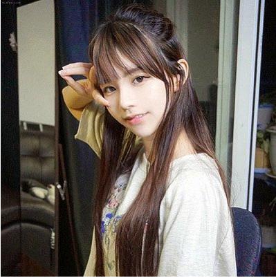 女生发型可散可扎中长直发,清纯减龄中长直发低层次