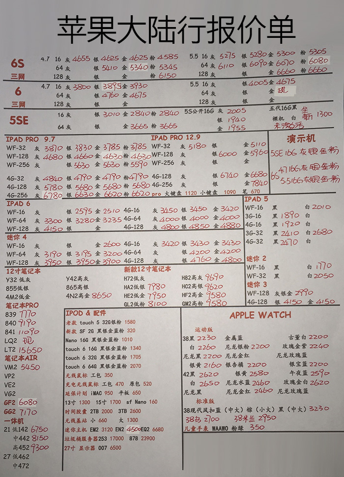 华强北ipad的每日报价,华强北ipadpro报价